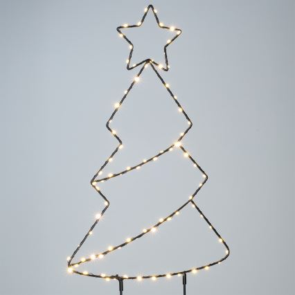 Brilagi - LED-Außen-Weihnachtsdekoration LED/3xAA IP44 Weihnachtsbaum