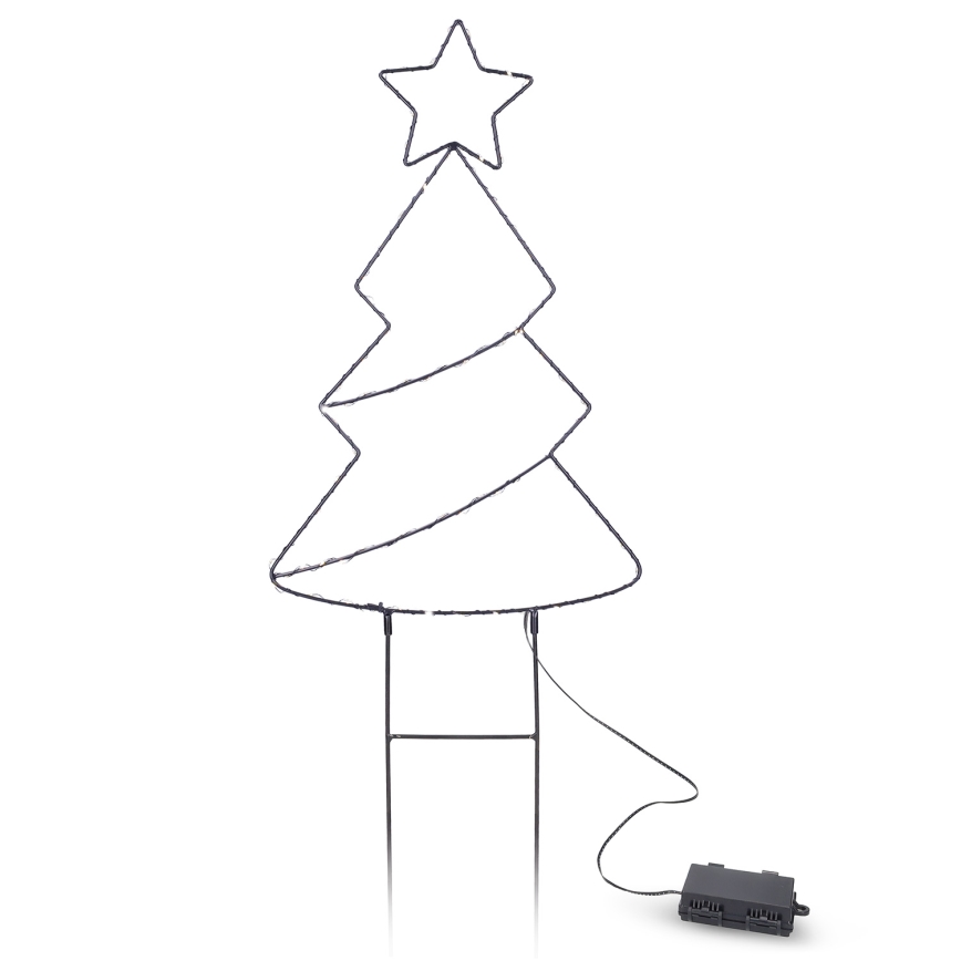 Brilagi - LED-Außen-Weihnachtsdekoration LED/3xAA IP44 Weihnachtsbaum