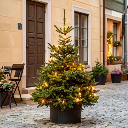 Brilagi - LED-Außen-Weihnachtsgirlande 10xLED/3xAA 3,2m IP44 warmweiß