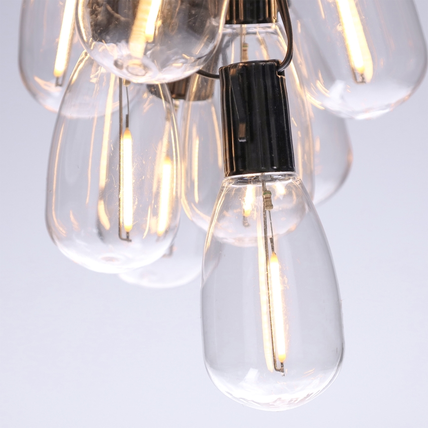 Brilagi - LED-Außen-Weihnachtsgirlande 10xLED/3xAA 3,2m IP44 warmweiß