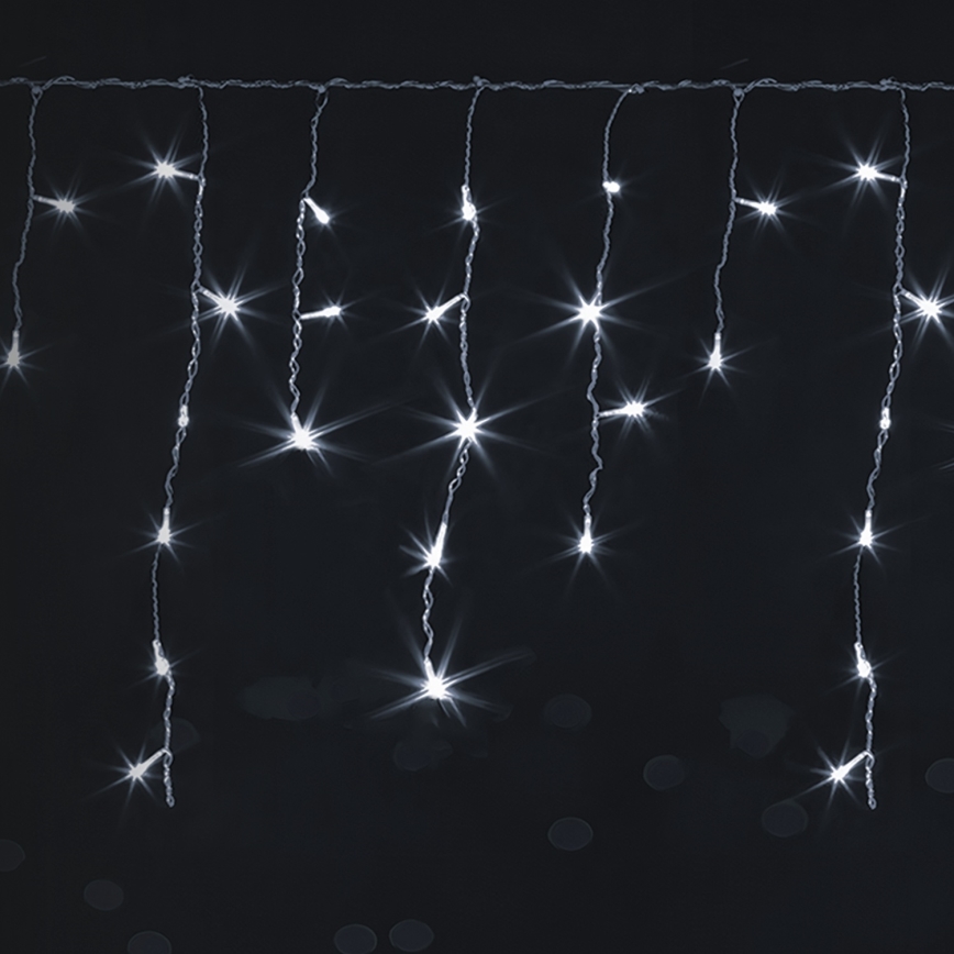Brilagi - LED-Außen-Weihnachtskette 200xLED/8 Funktionen 13x0,6m IP44 kaltweiß