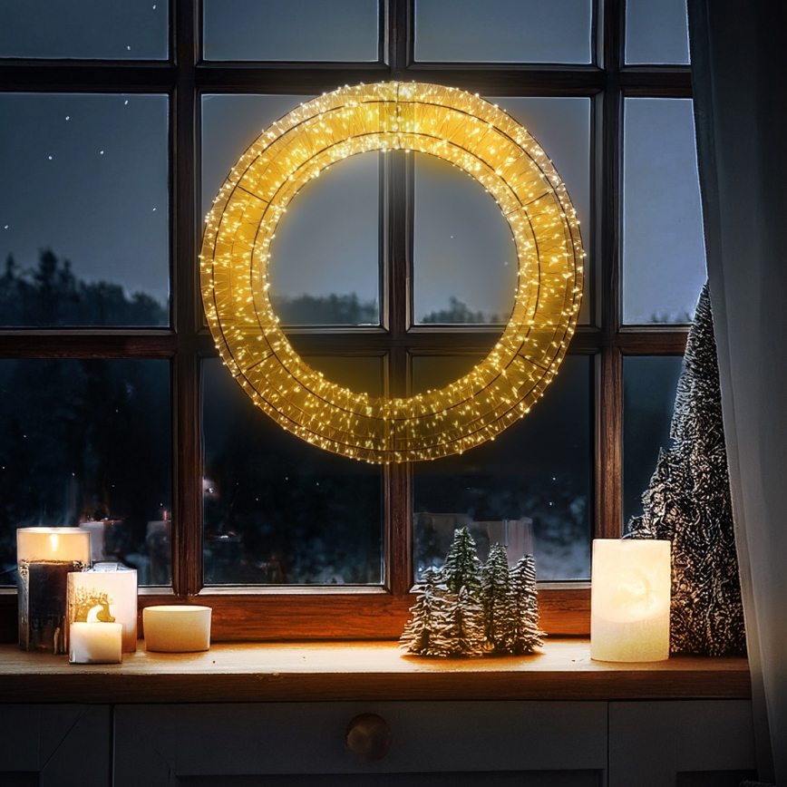 Brilagi - LED-Außen-Weihnachtskranz, 6W/230V, IP44