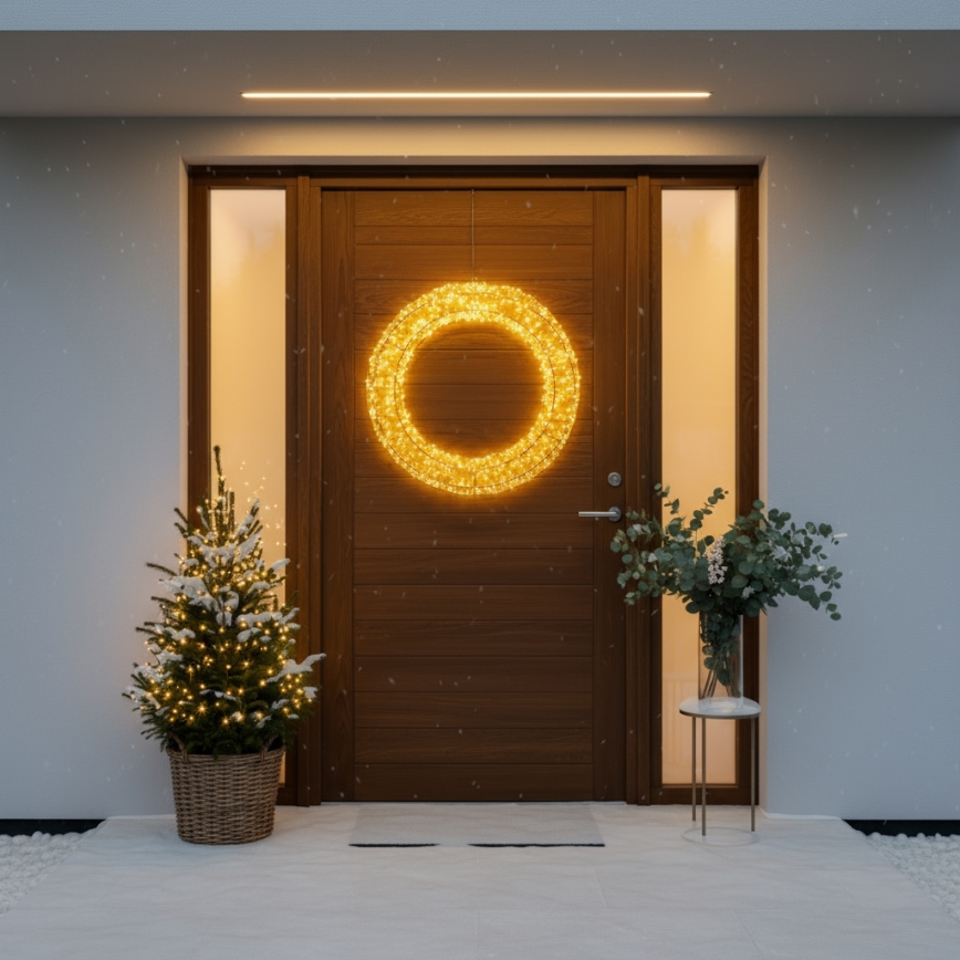 Brilagi - LED-Außen-Weihnachtskranz, 6W/230V, IP44