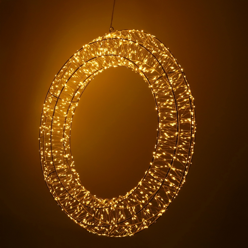 Brilagi - LED-Außen-Weihnachtskranz, 6W/230V, IP44