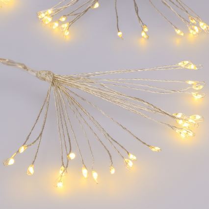Brilagi - LED-Außen-Weihnachtslichterkette 150 LEDs 5 m IP44 warmweiß Feuerwerk