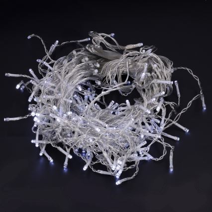 Brilagi - LED-Weihnachts-Lichterkette für den Außenbereich, 200 LEDs, 8 Funktionen, 13 m, IP44, kaltweiß, Eiszapfen