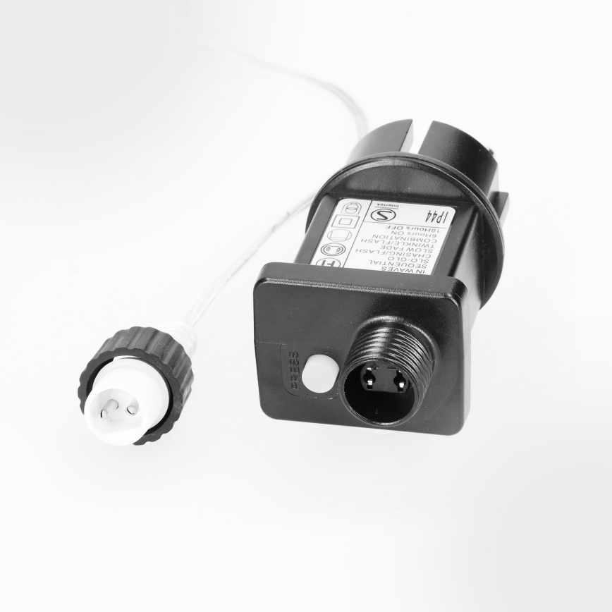 Brilagi - LED-Außen-Weihnachtslichterkette, 200 LEDs / 8 Funktionen, 13 m, IP44, warmweiß, Eiszapfen-Optik