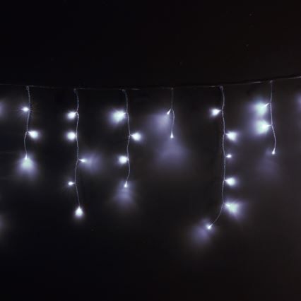 Brilagi - LED-Außen-Weihnachtslichterkette 200xLED/8 Funktionen 13m IP44 kaltweiß Eiszapfen