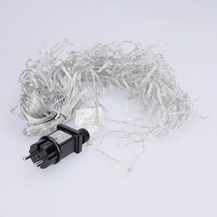 Brilagi - LED-Außen-Weihnachtslichterkette 200xLED/8 Funktionen 13m IP44 kaltweiß Eiszapfen