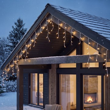 BRILAGI - LED-Außen-Weihnachtslichterkette 800xLED/8 Funktionen 43m IP44 warmweiß Eiszapfen
