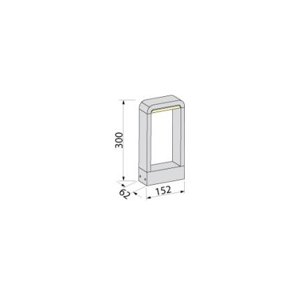BRILAGI - LED Außenleuchte BARI LED/10W/230V 4000K IP65 30 cm anthrazit