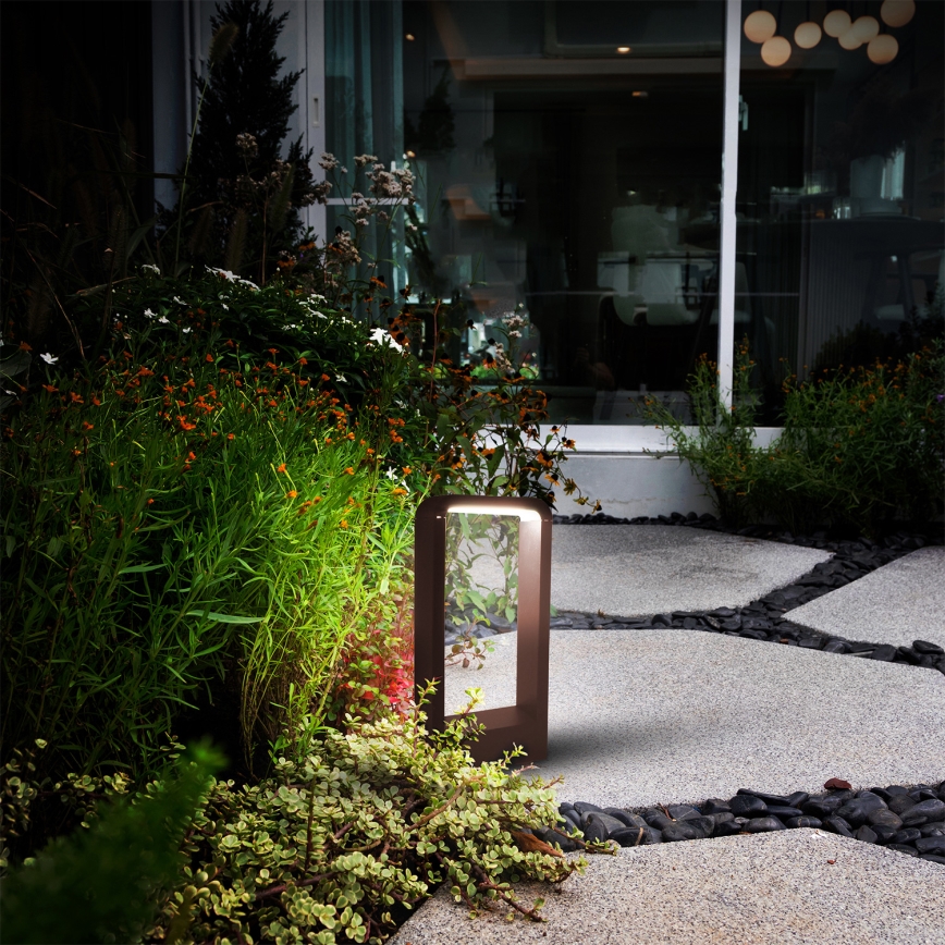 Brilagi - LED-Außenleuchte BARI LED/7W/230V 3000/4000/6000K braun IP54 30 cm