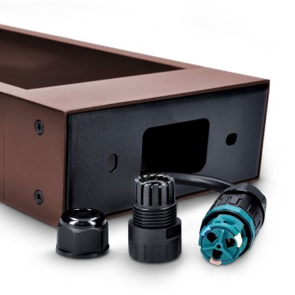 Brilagi - LED Außenleuchte BARI LED/7W/230V 3000/4000/6000K braun IP54 50 cm