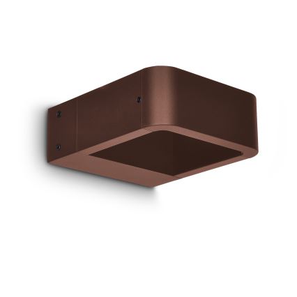 Brilagi - LED-Außenwandleuchte BARI LED/7W/230V 3000/4000/6000K braun IP54