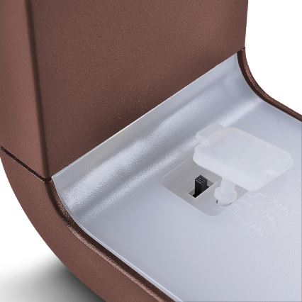 Brilagi - LED-Außenwandleuchte BARI LED/7W/230V 3000/4000/6000K braun IP54