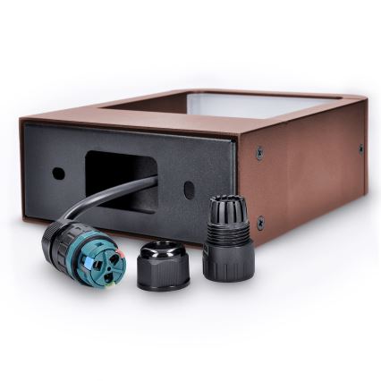 Brilagi - LED-Außenwandleuchte BARI LED/7W/230V 3000/4000/6000K braun IP54