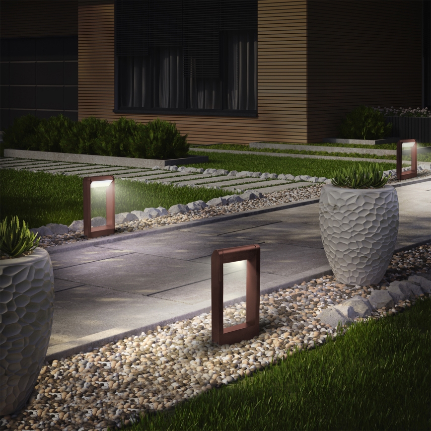 Brilagi - LED Außenleuchte CROTONE LED/7W/230V braun IP54 30 cm