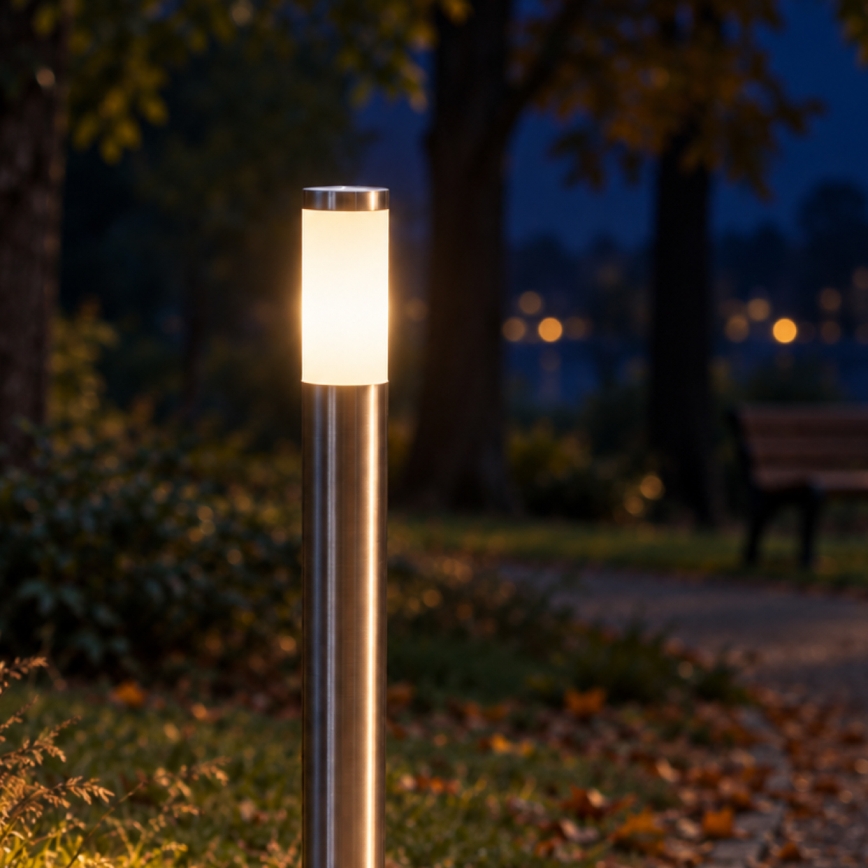 BRILAGI - LED-Außenleuchte ELIA 1xE27/7W/230V 4000K IP44 100 cm mattchrom
