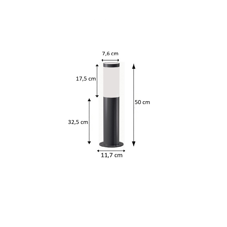 BRILAGI - LED Außenleuchte ELIA 1xE27/7W/230V 4000K IP44 50 cm anthrazit
