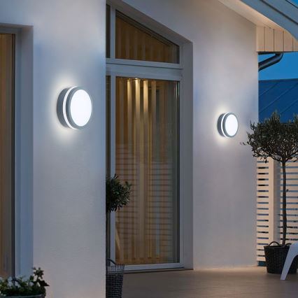 Brilagi - LED-Außenleuchte mit Sensor BENE LED/18W/230V Ø 22 cm anthrazit IP54