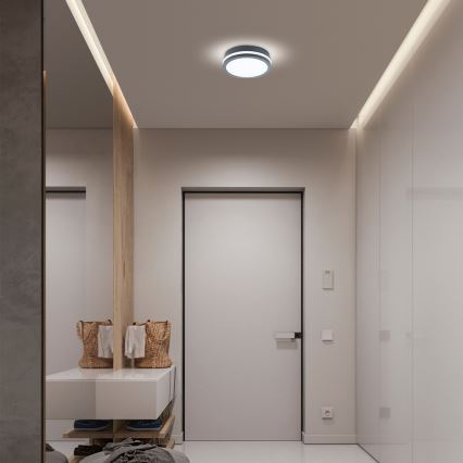 Brilagi - LED-Außenleuchte mit Sensor BENE LED/18W/230V Ø 22 cm anthrazit IP54