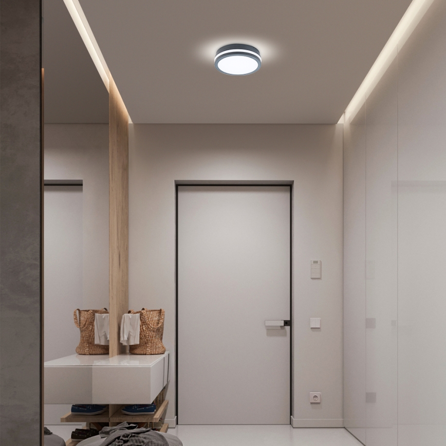 Brilagi - LED-Außenleuchte mit Sensor BENE LED/18W/230V Ø 22 cm anthrazit IP54