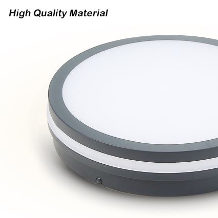 Brilagi - LED-Außenleuchte mit Sensor BENE LED/18W/230V Ø 22 cm anthrazit IP54