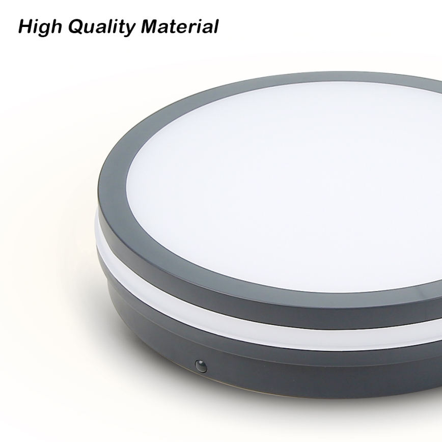 Brilagi - LED-Außenleuchte mit Sensor BENE LED/18W/230V Ø 22 cm anthrazit IP54