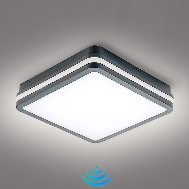 Brilagi - LED-Außenleuchte mit Bewegungsmelder BENE LED/24W/230V 26x26 cm anthrazit IP54