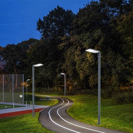 Brilagi - LED-Außen-Straßenleuchte mit Mast und Gelenk 3 m URBANLIGHT LED/100W/230V anthrazit IP65