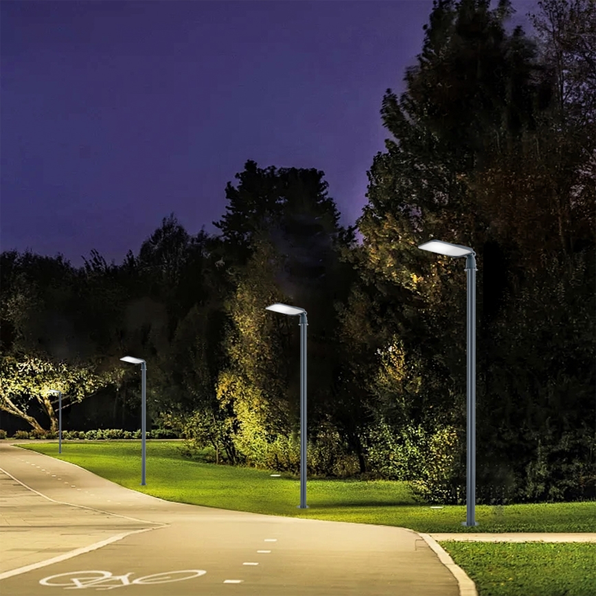 Brilagi - LED-Außen-Straßenleuchte mit Mast und Gelenk 3 m URBANLIGHT LED/100W/230V anthrazit IP65