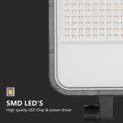 Brilagi - URBANLIGHT LED-Straßenleuchte für den Außenbereich mit 3 m Mast und Gelenk, LED/100W/230V, schwarz, IP65