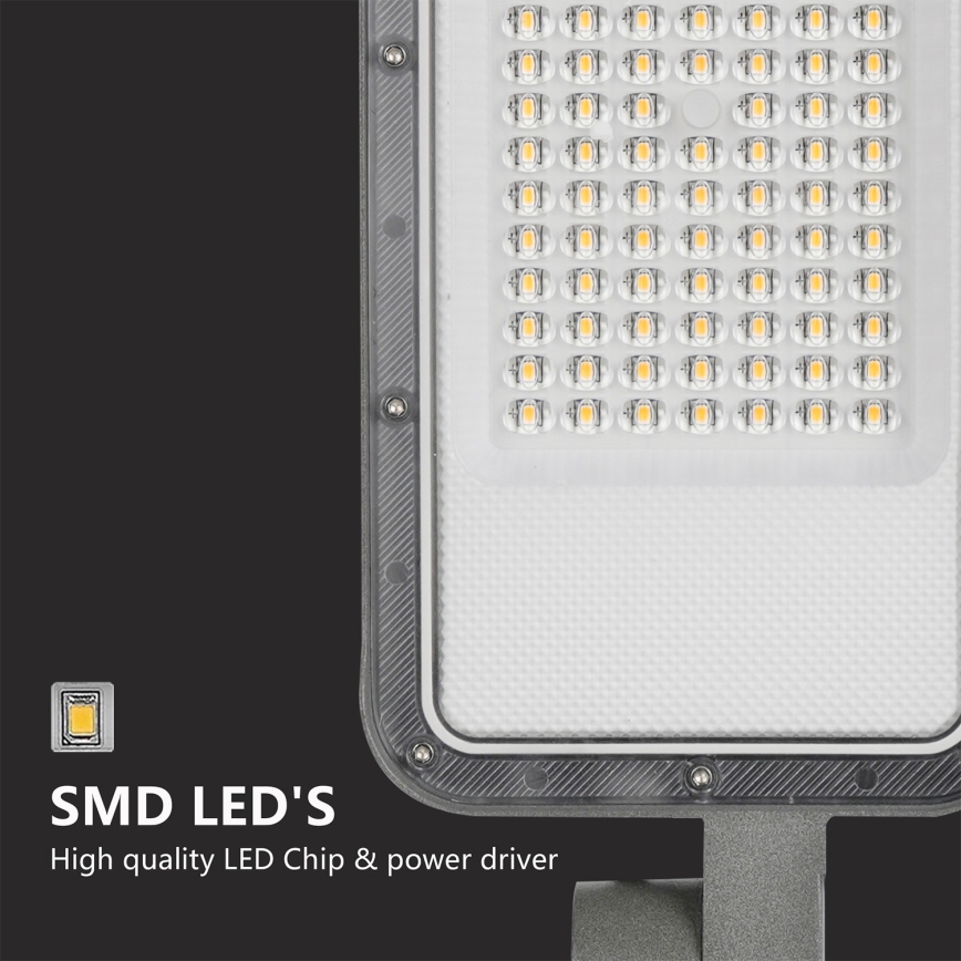 Brilagi - LED-Außenstraßenleuchte mit 3 m Mast und Schwenkarm URBANLIGHT LED/50W/230V grau IP65