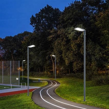 Brilagi - LED-Außen-Straßenleuchte mit 4 m Mast und Schwenkarm URBANLIGHT LED/100W/230V anthrazit IP65
