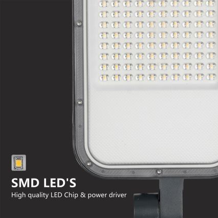 Brilagi - LED-Außen-Straßenleuchte mit 4 m Mast und Schwenkarm URBANLIGHT LED/100W/230V anthrazit IP65