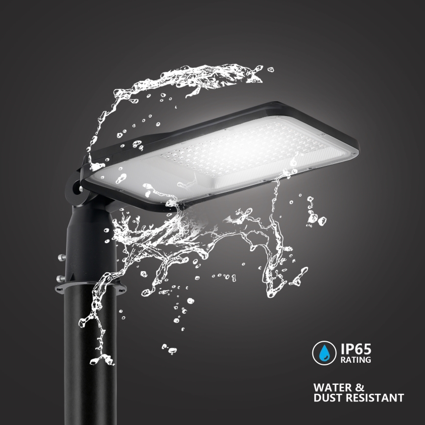 Brilagi - URBANLIGHT LED-Straßenlaterne für den Außenbereich mit 4 m Mast und Gelenk LED/100W/230V, schwarz, IP65