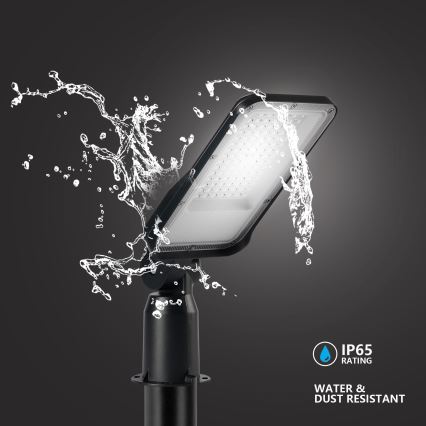 Brilagi - LED-Außen-Straßenlaterne mit 3 m Mast und Gelenk URBANLIGHT LED/50W/230V schwarz IP65