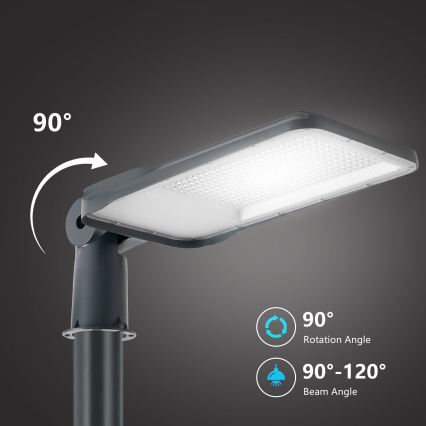 Brilagi - LED-Außen-Straßenleuchte mit 3 m Mast und Gelenk URBANLIGHT LED/200W/230V anthrazit IP65