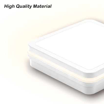 Brilagi - LED-Außenleuchte mit Sensor BENE LED/18W/230V 22x22 cm weiß IP54