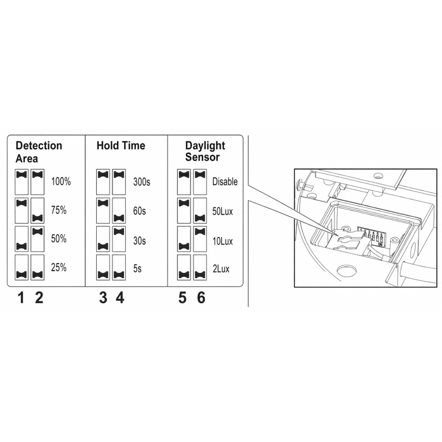 Brilagi - LED-Außenleuchte mit Sensor BENE LED/18W/230V 22x22 cm weiß IP54