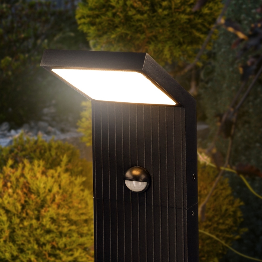 Brilagi - LED-Außenleuchte mit Bewegungsmelder RIANO LED/8W/230V Anthrazit IP65