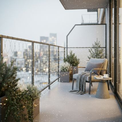 Brilagi - LED-Außenvorhang 160xLED 7x2m IP44 warmweiß