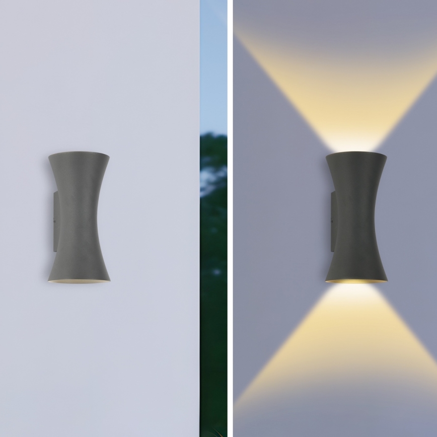 Brilagi - LED Außenwandlampe BICON LED/10W/230V anthrazit IP44