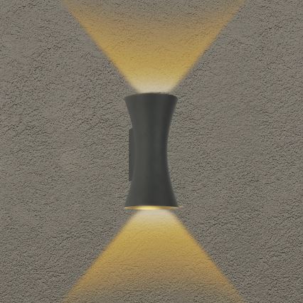 Brilagi - LED Außenwandlampe BICON LED/10W/230V anthrazit IP44