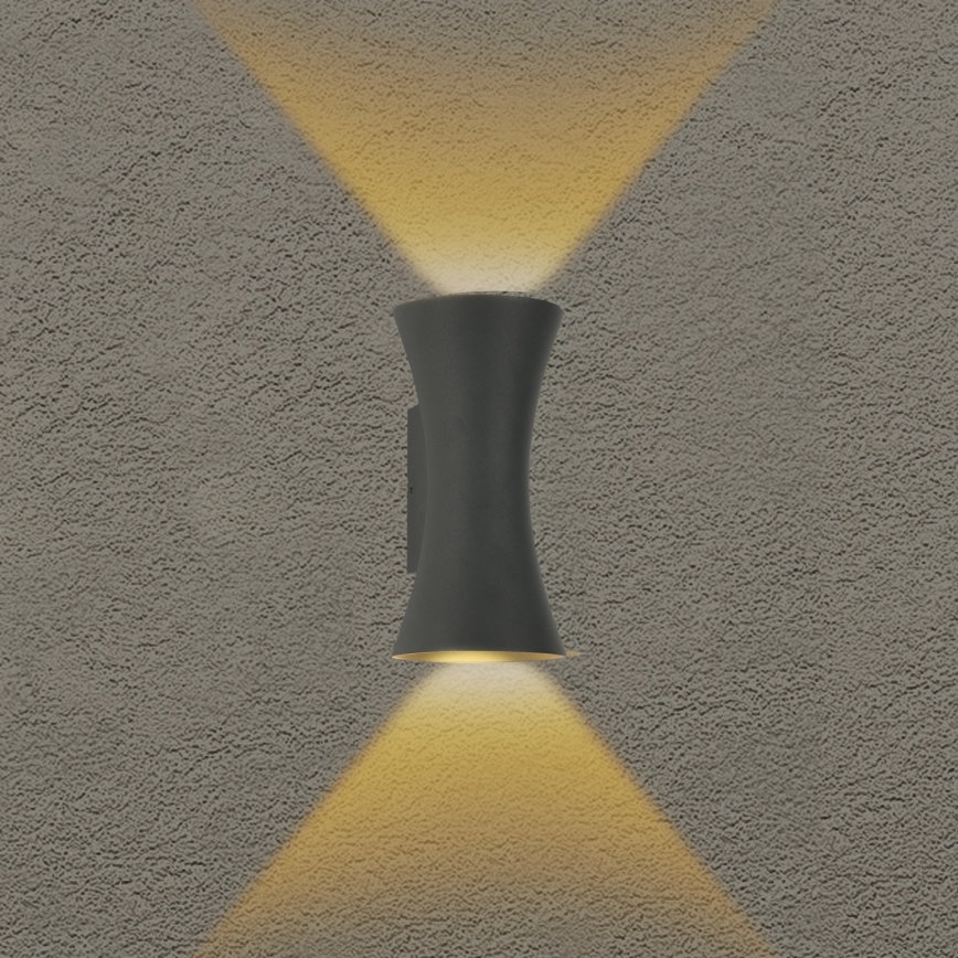 Brilagi - LED Außenwandlampe BICON LED/10W/230V anthrazit IP44