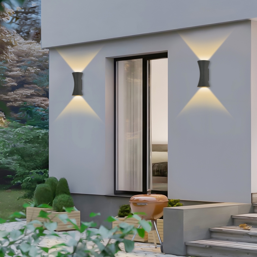 Brilagi - LED Außenwandlampe BICON LED/10W/230V anthrazit IP44