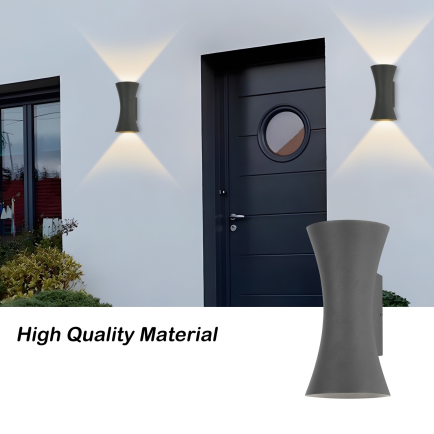Brilagi - LED Außenwandlampe BICON LED/10W/230V anthrazit IP44