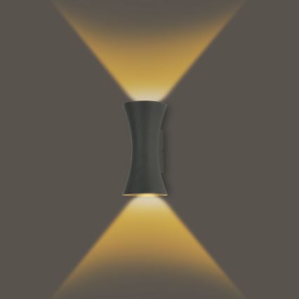 Brilagi - LED Außenwandlampe BICON LED/10W/230V anthrazit IP44