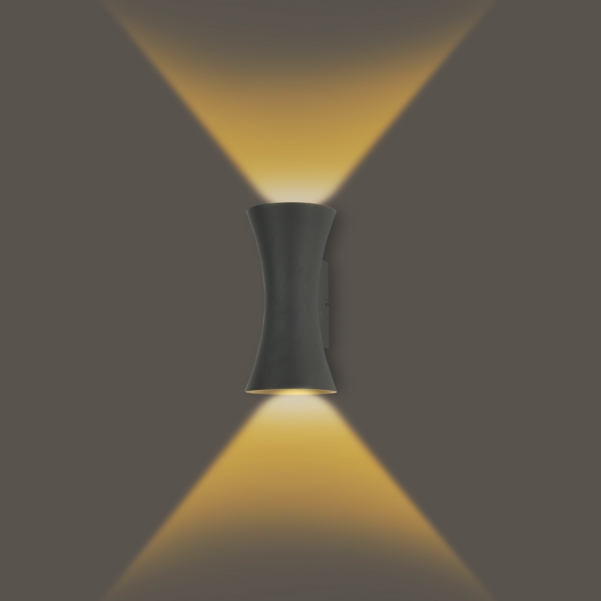 Brilagi - LED Außenwandlampe BICON LED/10W/230V anthrazit IP44