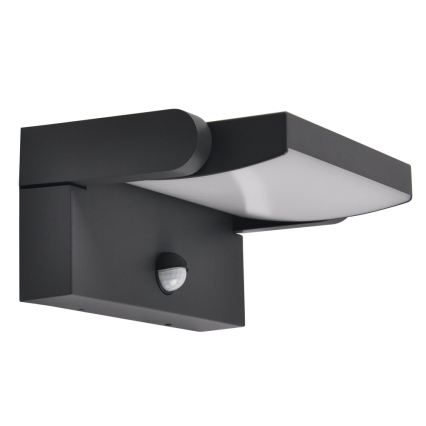 BRILAGI - LED-Außen-Wandleuchte mit Bewegungs- und Dämmerungssensor ANKLE LED/12W/230V IP65 schwarz